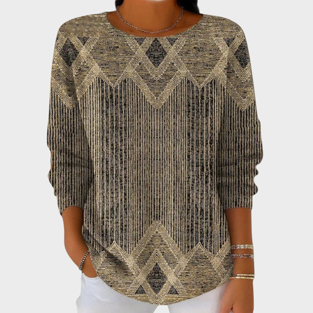 Margaret |  Blusa Vintage con Estampado