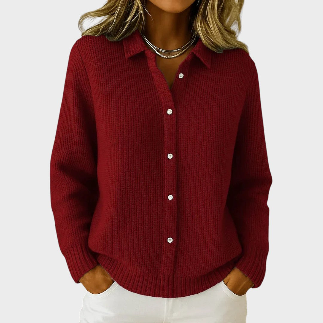 Clara |  Cárdigan Casual de Malla