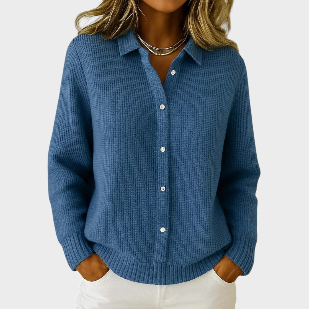 Clara |  Cárdigan Casual de Malla
