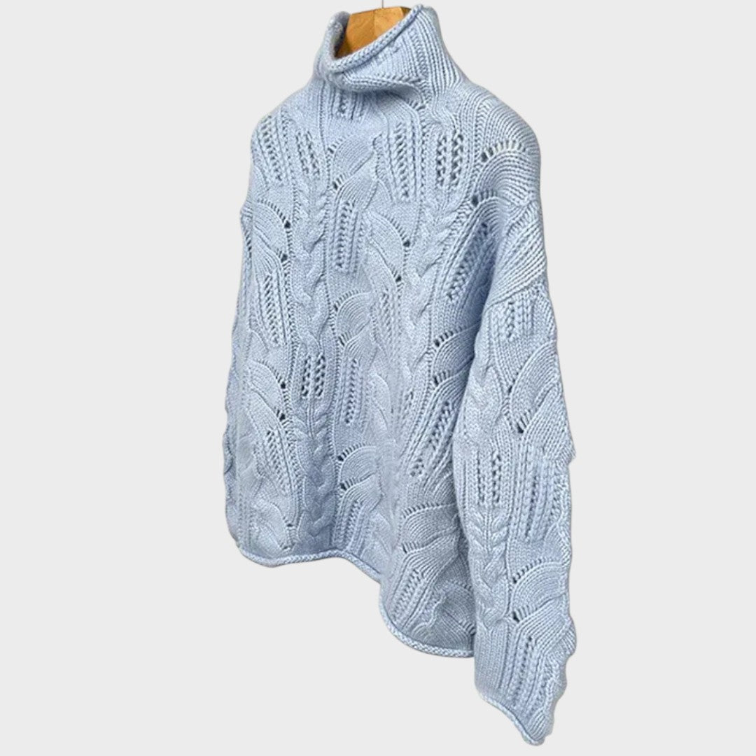 Celeste | Jersy de Punto Trenzado