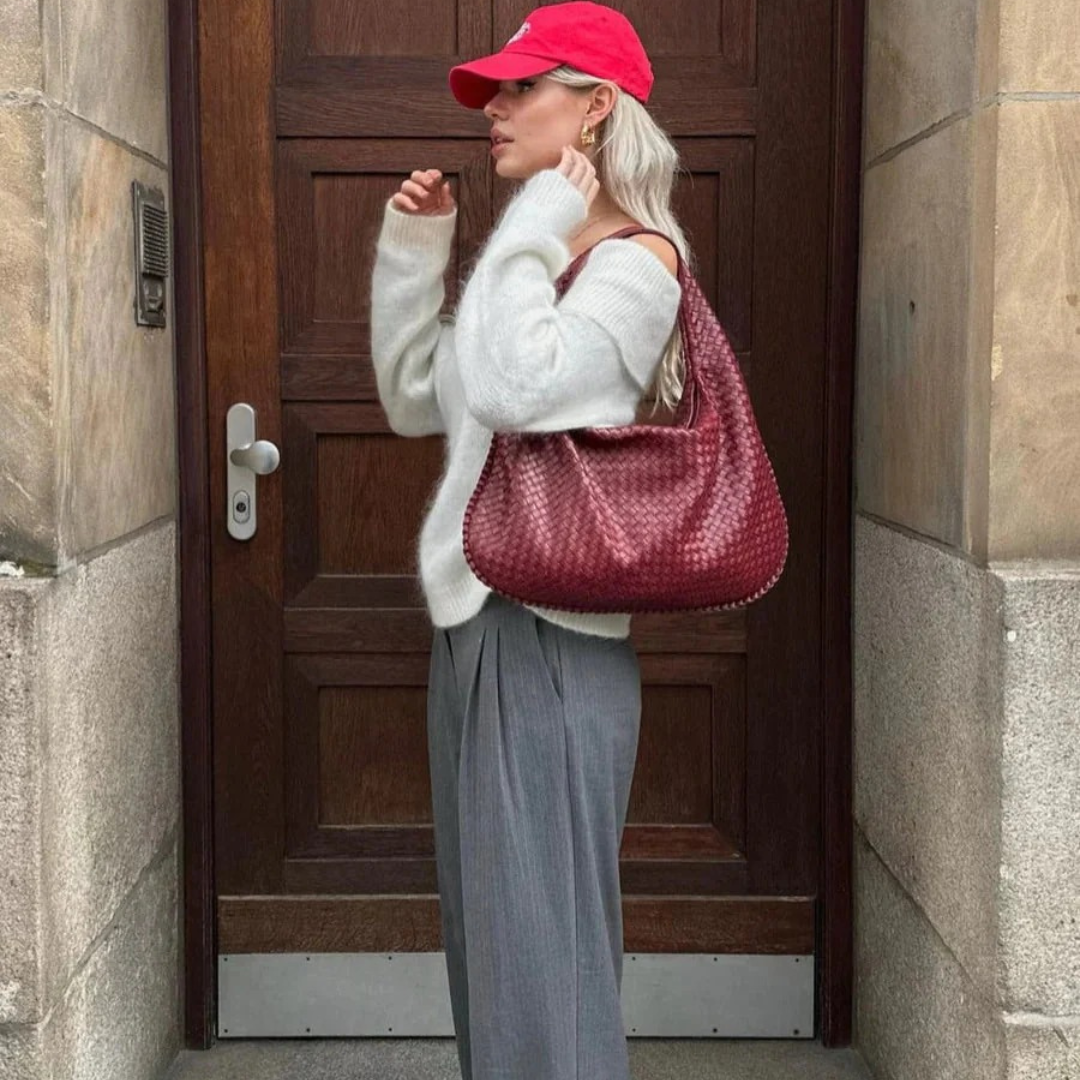 Bolso hobo trenzado elegante