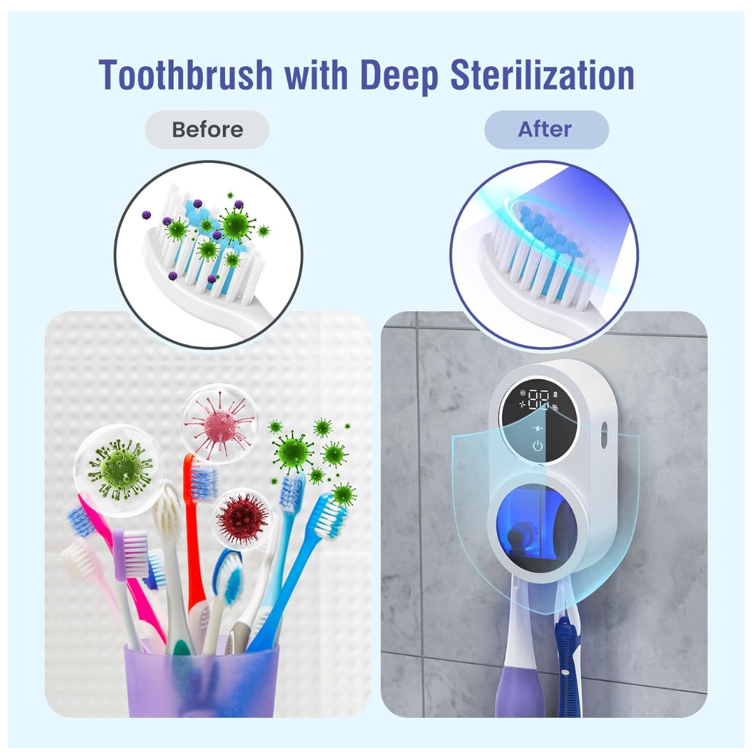 Desinfectador UV-C & UV-A para Cepillos de Dientes