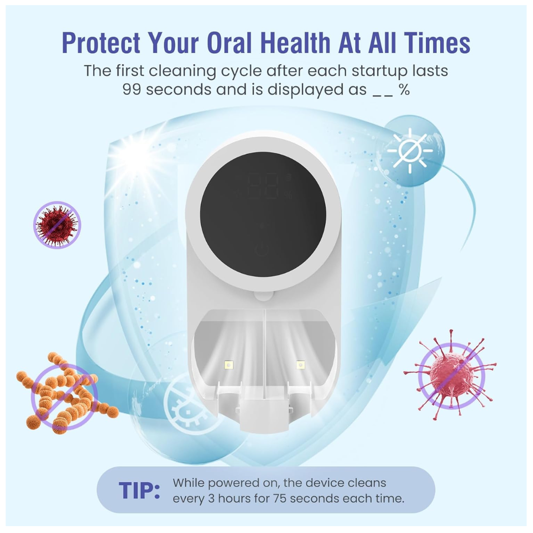 Desinfectador UV-C & UV-A para Cepillos de Dientes