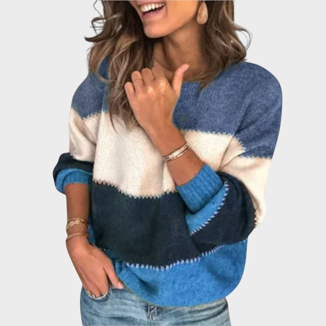 Marília | Suéter de Punto con Rayas