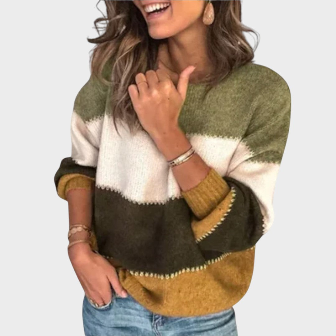 Marília | Suéter de Punto con Rayas