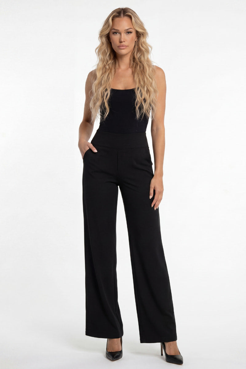 Pantalón elegante cintura elástica