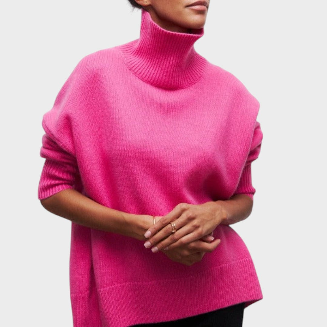 Suzana | Suéter de Cuello Alto Oversize
