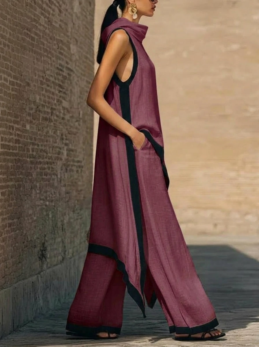 Tarsila | Conjunto griego en lino premium