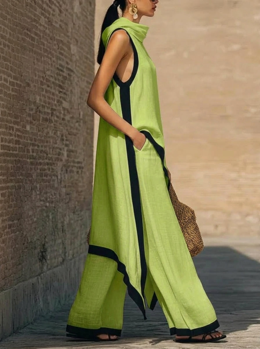 Tarsila | Conjunto griego en lino premium