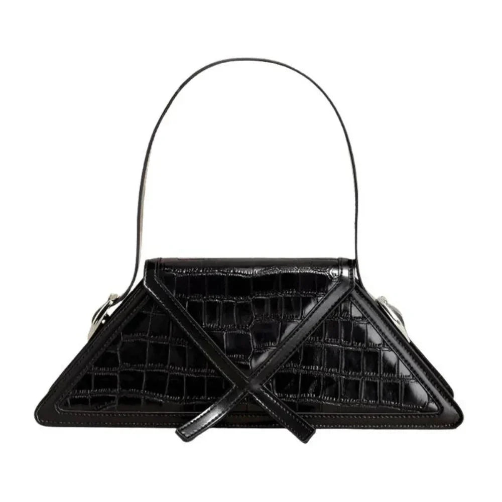 Bolso geométrico de diseño estructurado