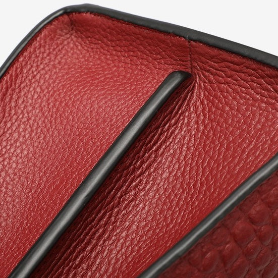 Bolso clásico de cuero genuino de mujer, para uso diario