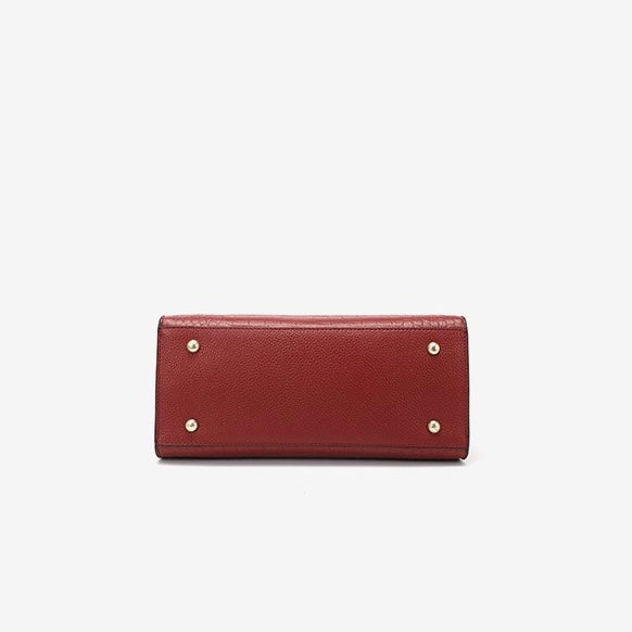 Bolso clásico de cuero genuino de mujer, para uso diario