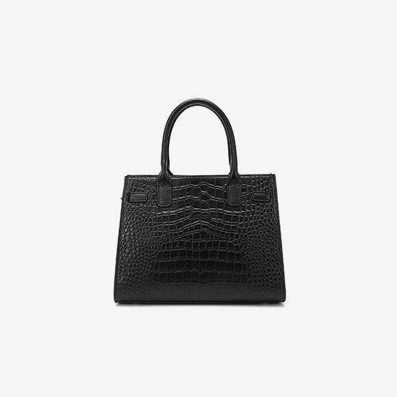 Bolso clásico de cuero genuino de mujer, para uso diario