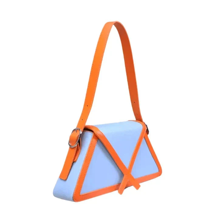 Bolso geométrico de diseño estructurado