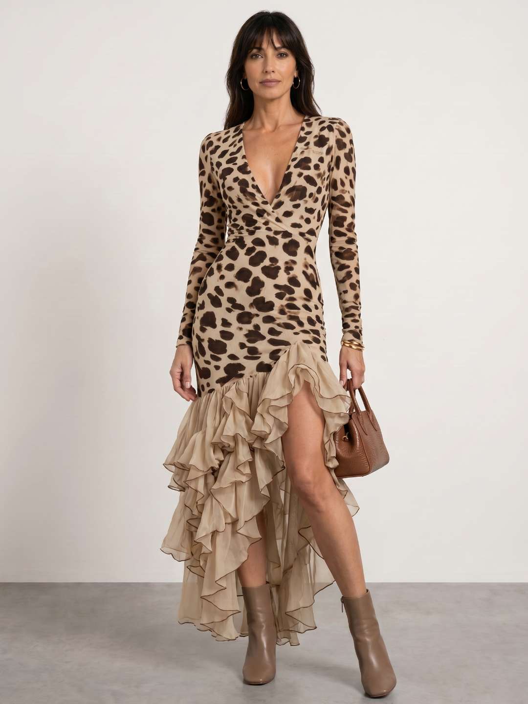 Vestido estampado animal print