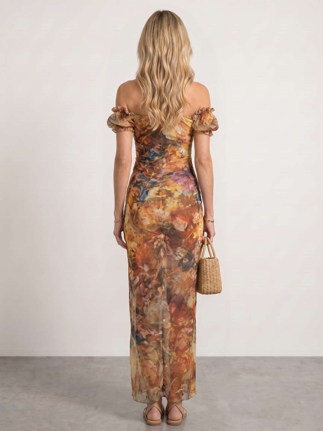 Vestido boho estampado floral