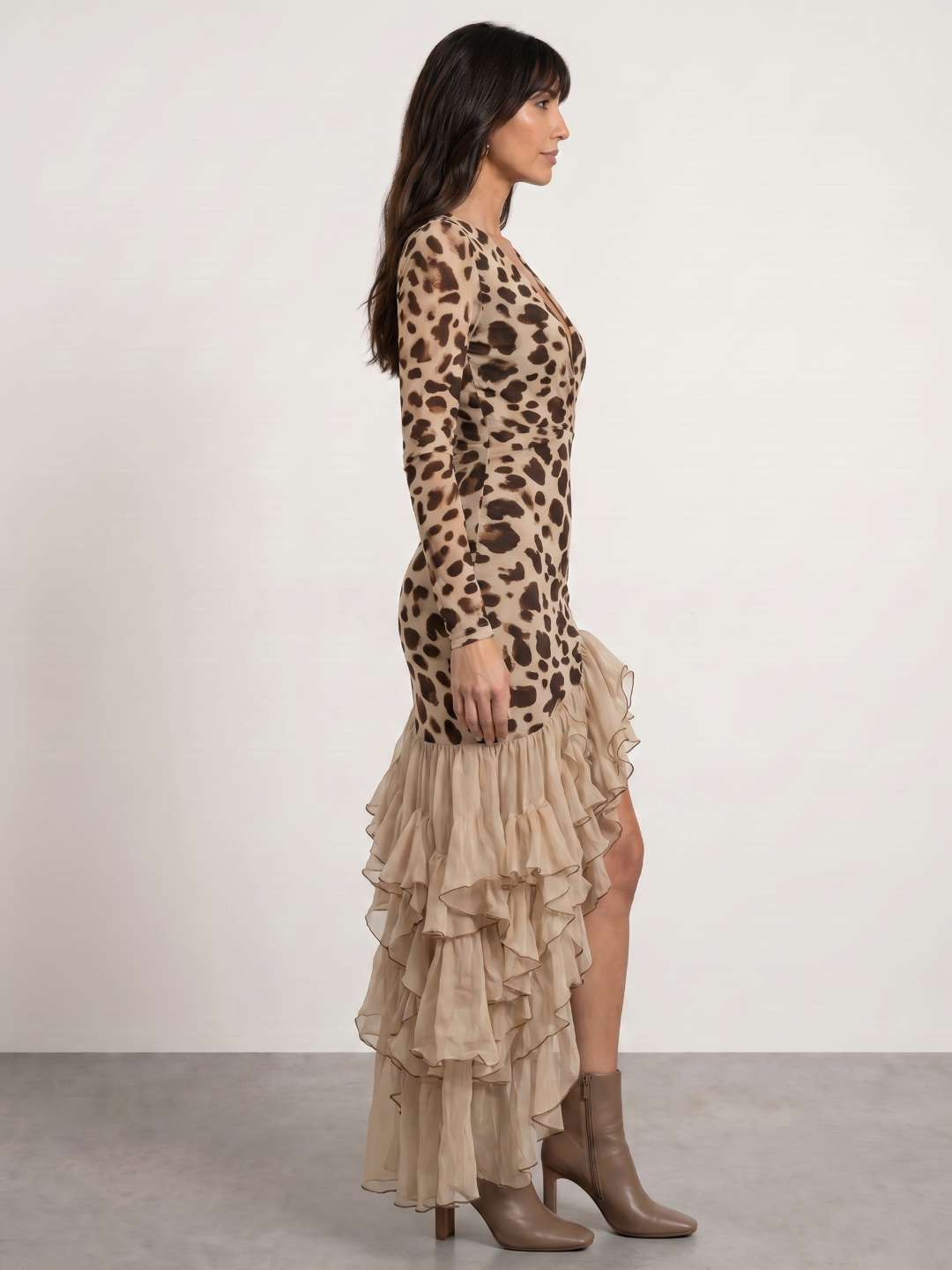Vestido estampado animal print