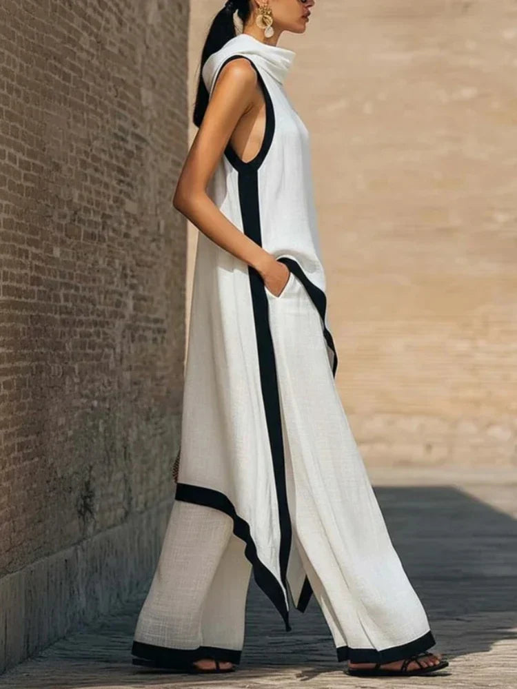 Tarsila | Conjunto griego en lino premium