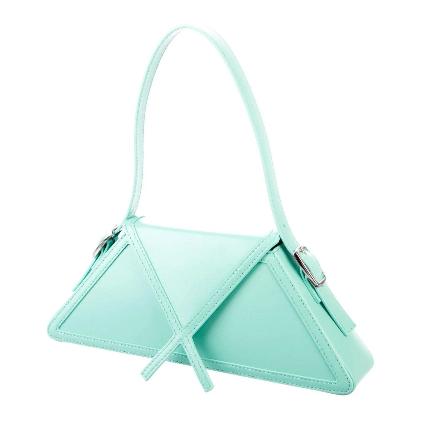 Bolso geométrico de diseño estructurado