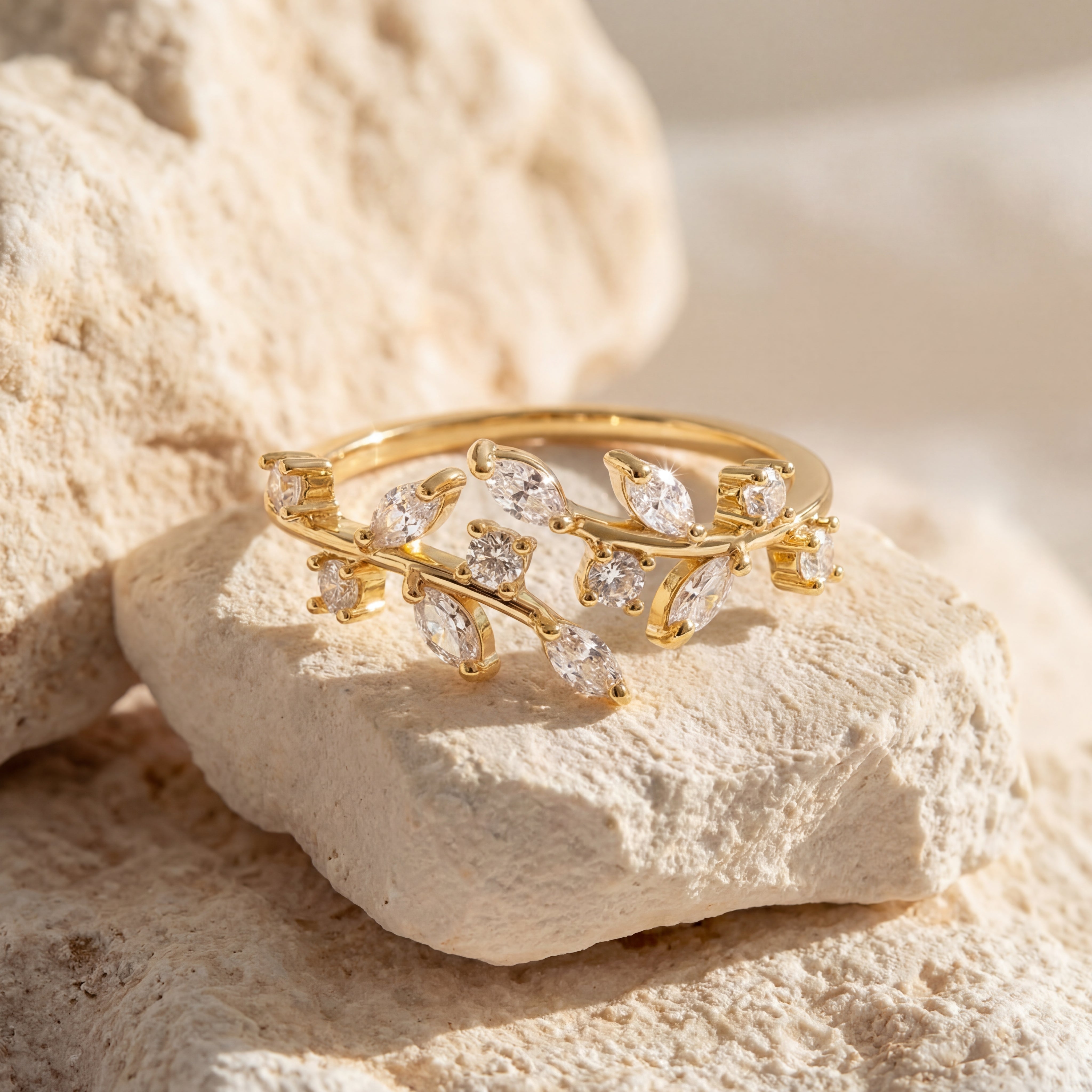 Anillo en Espiral de Cristal