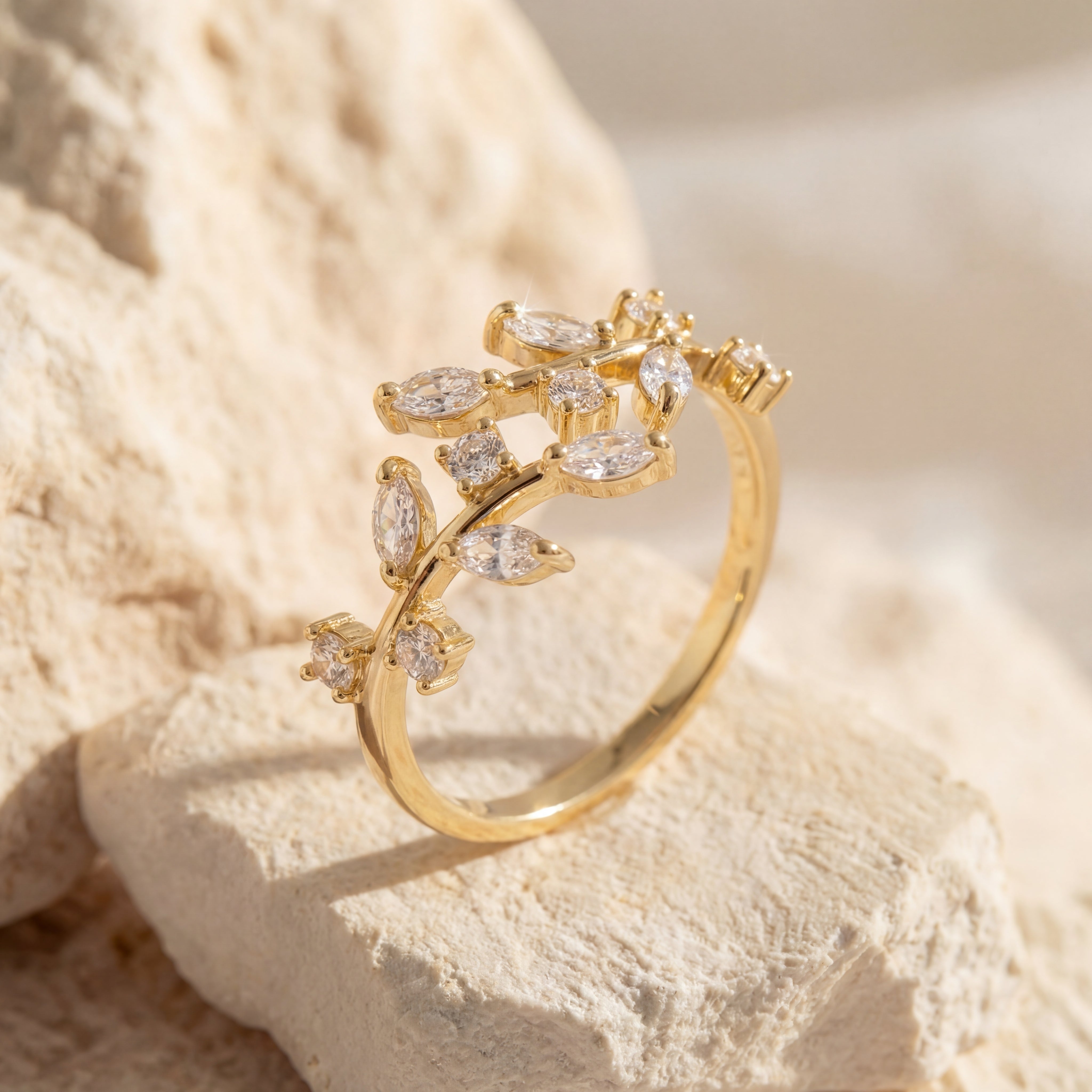 Anillo en Espiral de Cristal