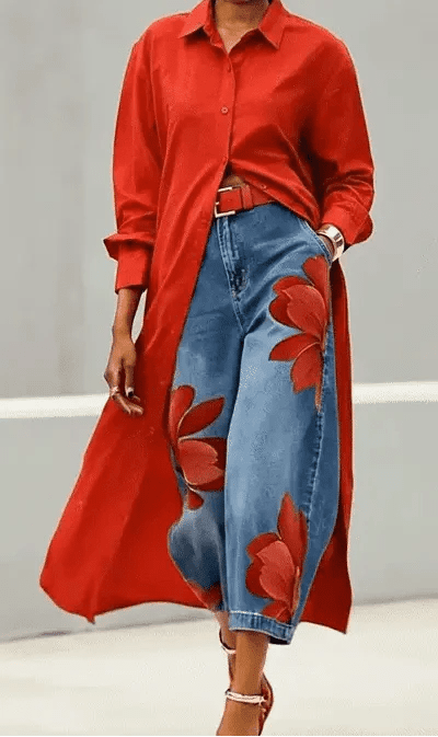 AURORA | CAMISA LARGA PRIMAVERA - Nhaura