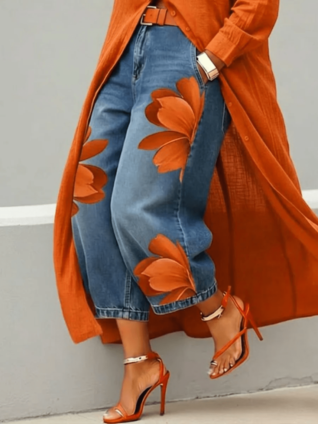 AURORA | VAQUERO ESTAMPADO ARTÍSTICO - Nhaura
