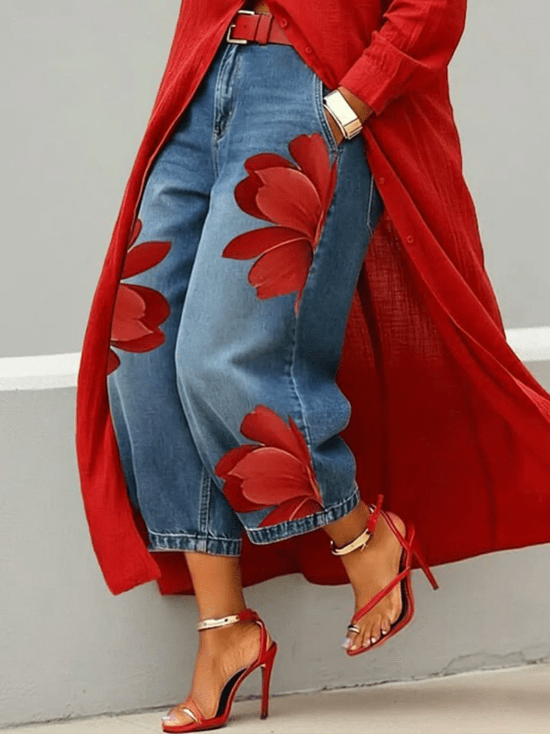 AURORA | VAQUERO ESTAMPADO ARTÍSTICO - Nhaura