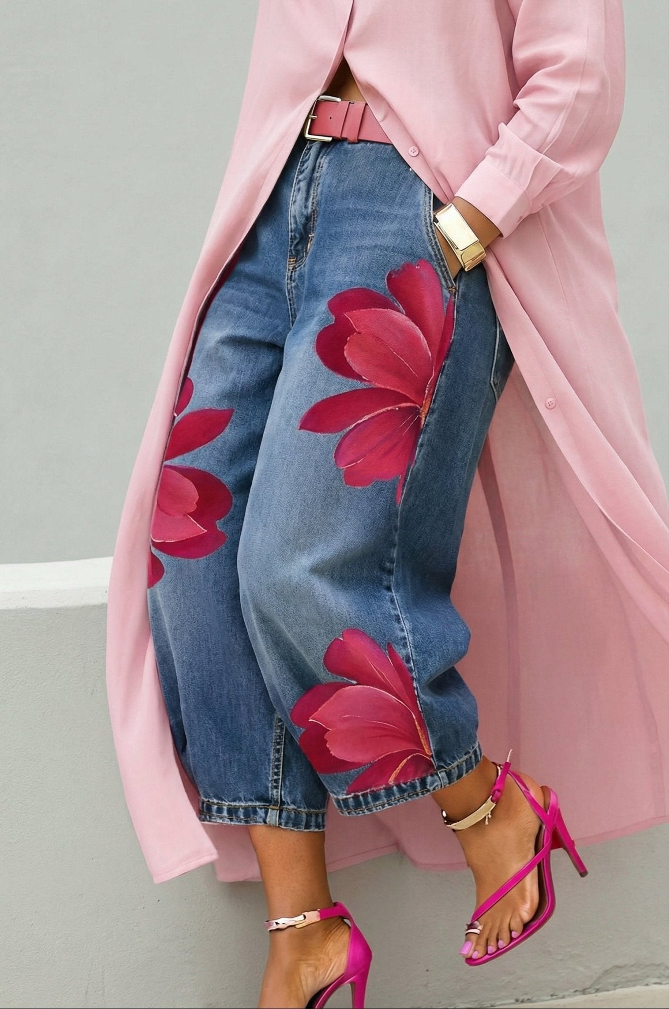 AURORA | VAQUERO ESTAMPADO ARTÍSTICO - Nhaura