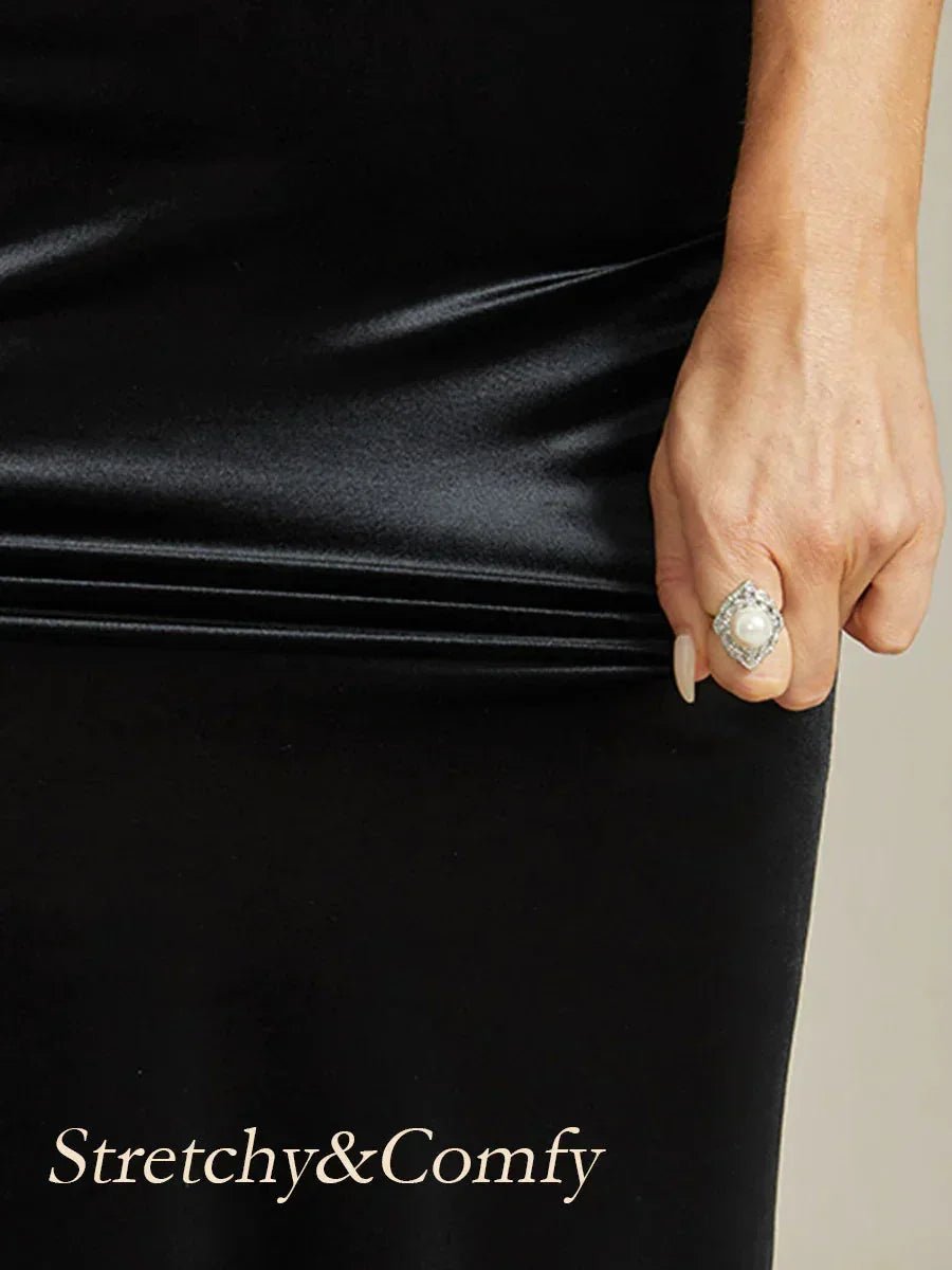 Blazer peplum de terciopelo con cuello de satén - Nhaura
