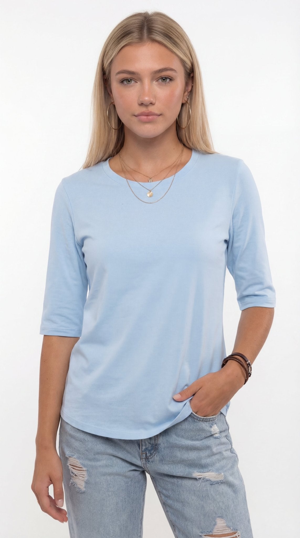 CAMISETA BÁSICA RELAXED FIT - Nhaura