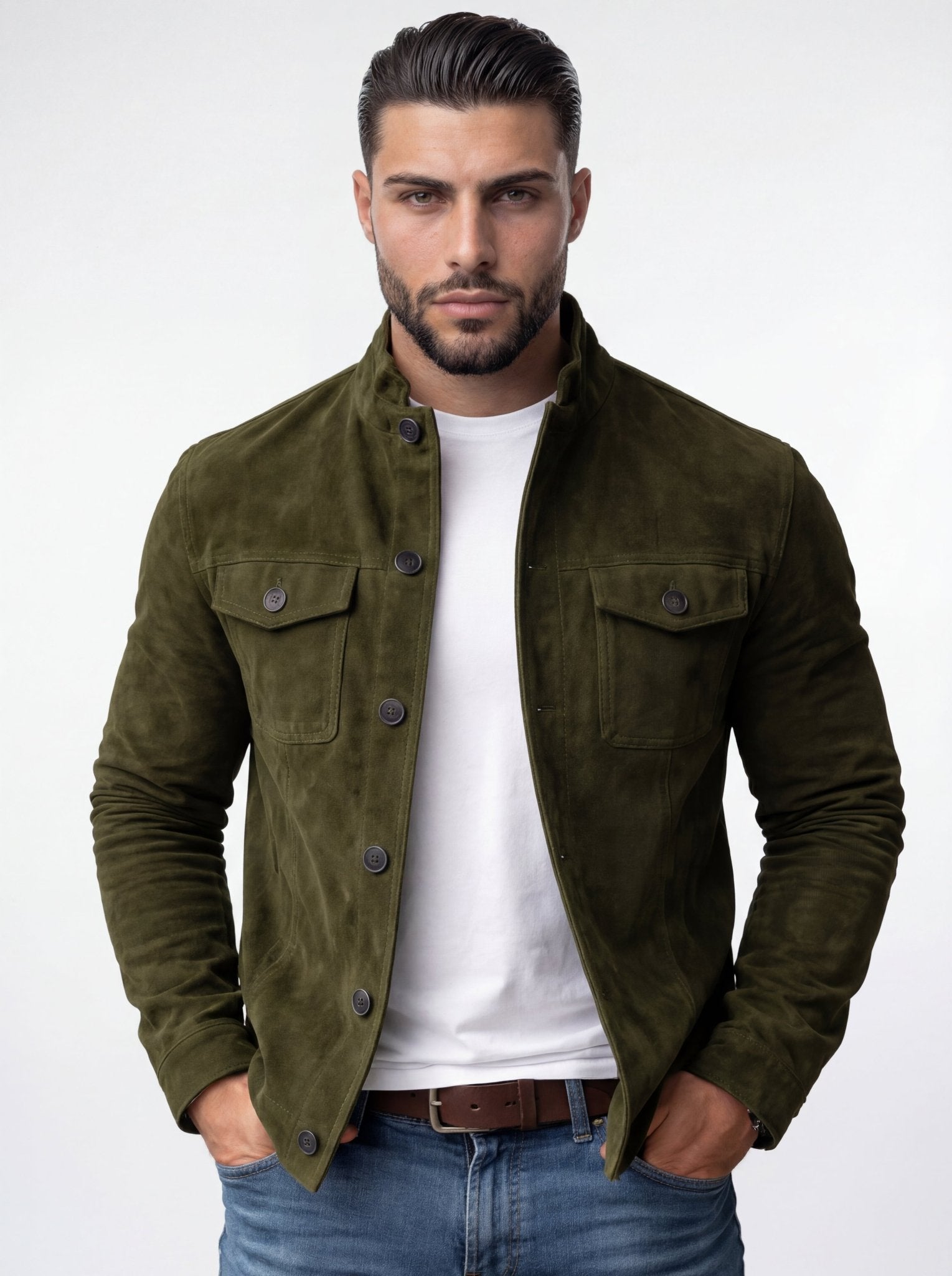 CASTI | CHAQUETA DE ANTE ENTRETIEMPO - Nhaura