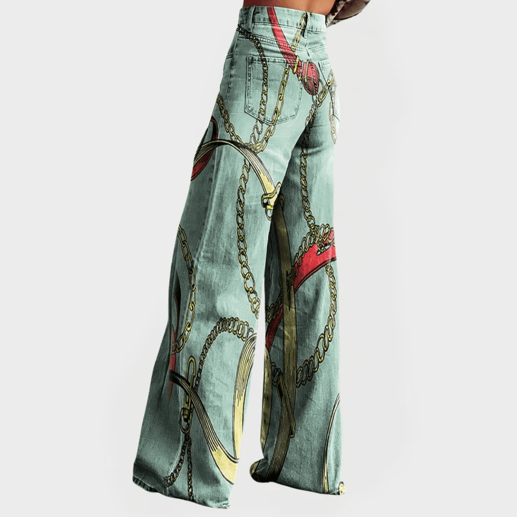 CHAINZ | VAQUEROS OVERSIZE DE CORTE ANCHO - Nhaura