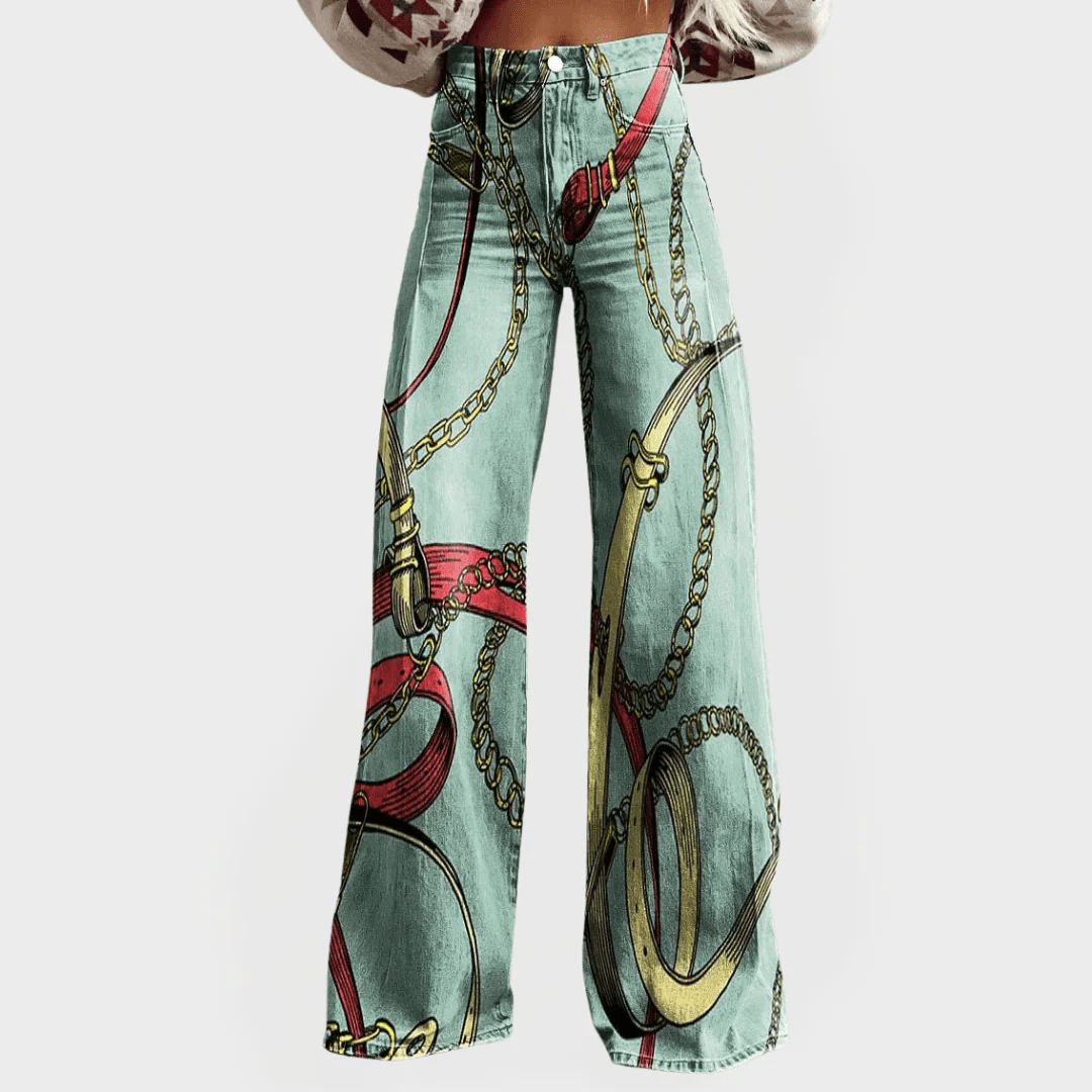 CHAINZ | VAQUEROS OVERSIZE DE CORTE ANCHO - Nhaura