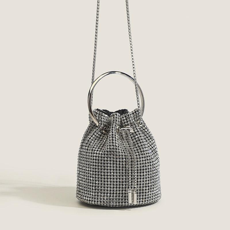 Clutch con cadena de strass - Nhaura