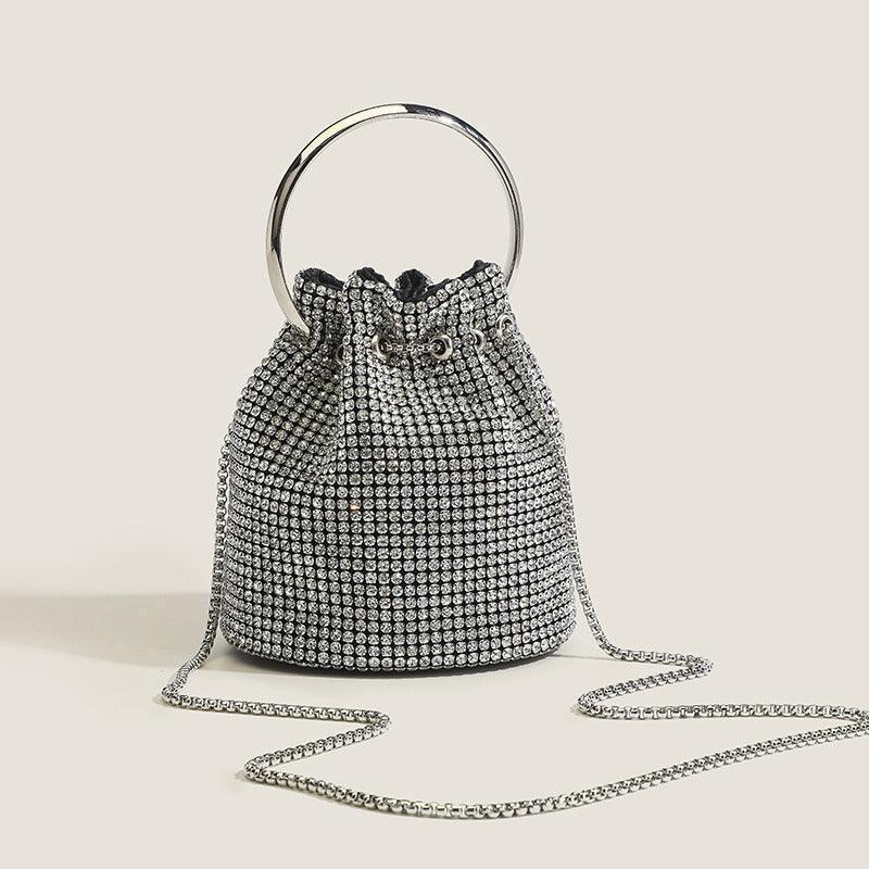 Clutch con cadena de strass - Nhaura