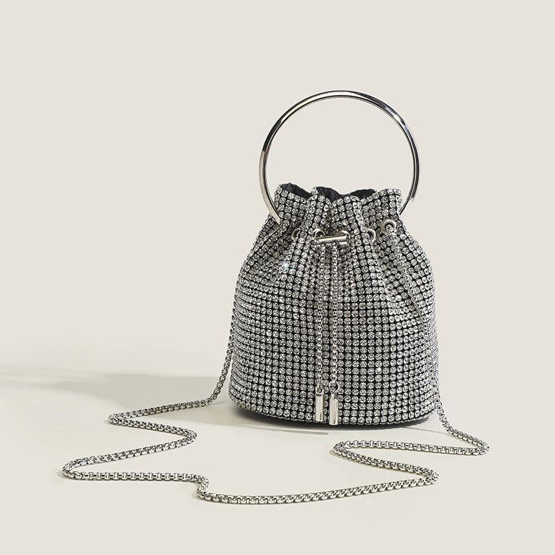 Clutch con cadena de strass - Nhaura