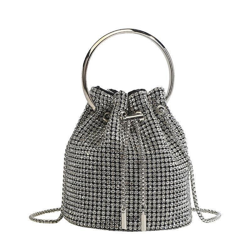 Clutch con cadena de strass - Nhaura