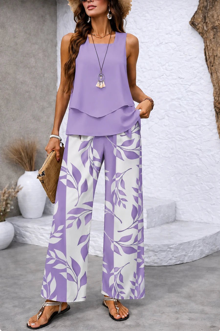 CONJUNTO PALAZZO | TOP Y PANTALÓN - Nhaura