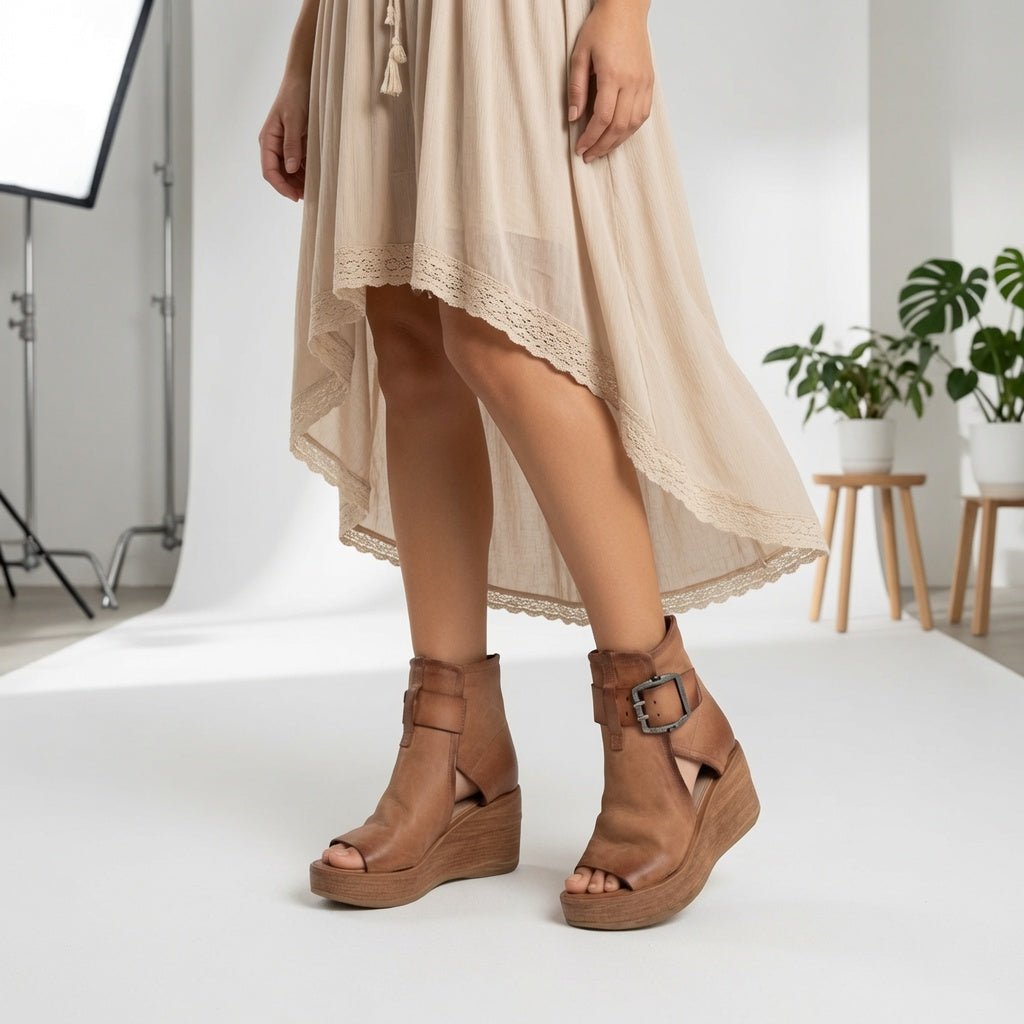 CUÑEIRA™ | BOTINES CON HEBILLA - Nhaura