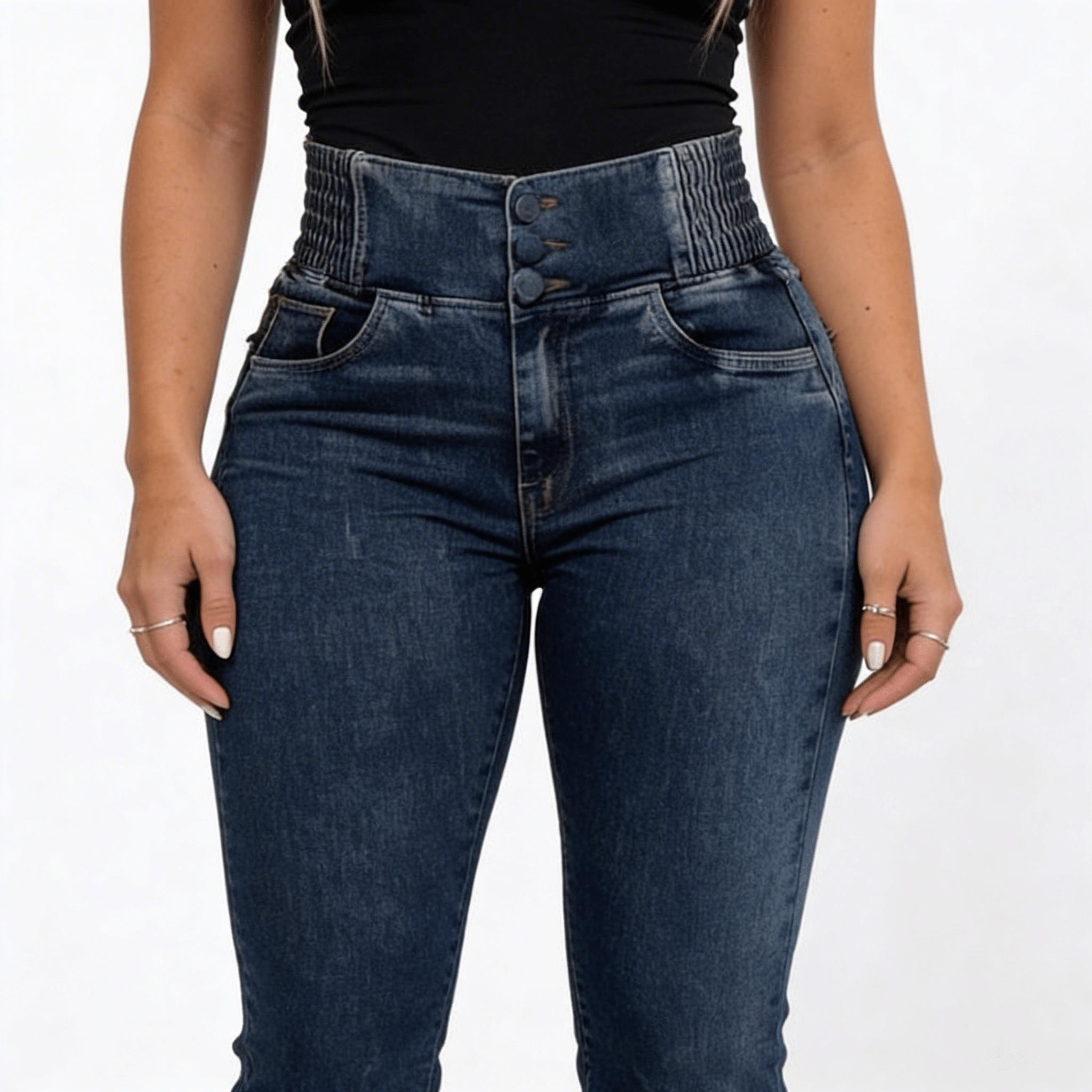 DOM | JEANS DE TIRO ALTO - Nhaura