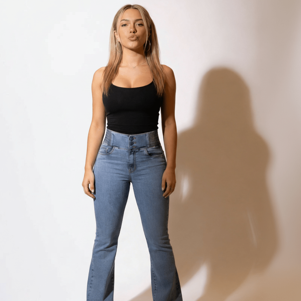 DOM | JEANS DE TIRO ALTO - Nhaura