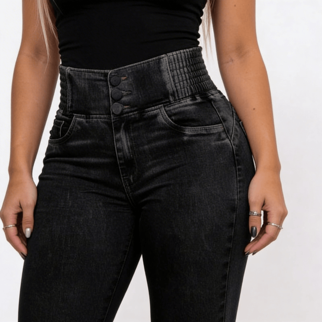 DOM | JEANS DE TIRO ALTO - Nhaura