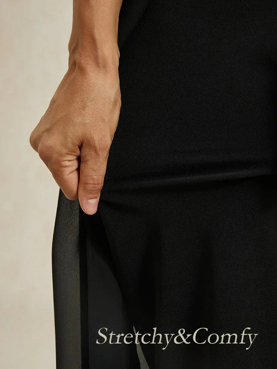 Falda-pantalón elegante con pantalón elástico integrado - Nhaura