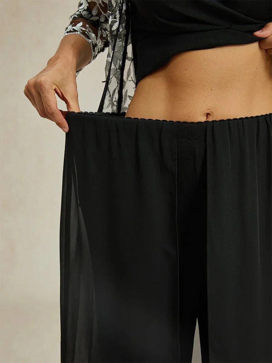 Falda-pantalón elegante con pantalón elástico integrado - Nhaura