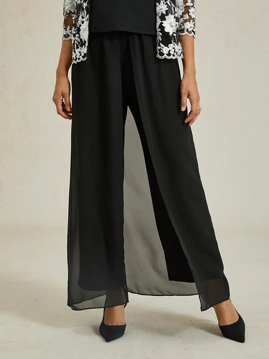 Falda-pantalón elegante con pantalón elástico integrado - Nhaura