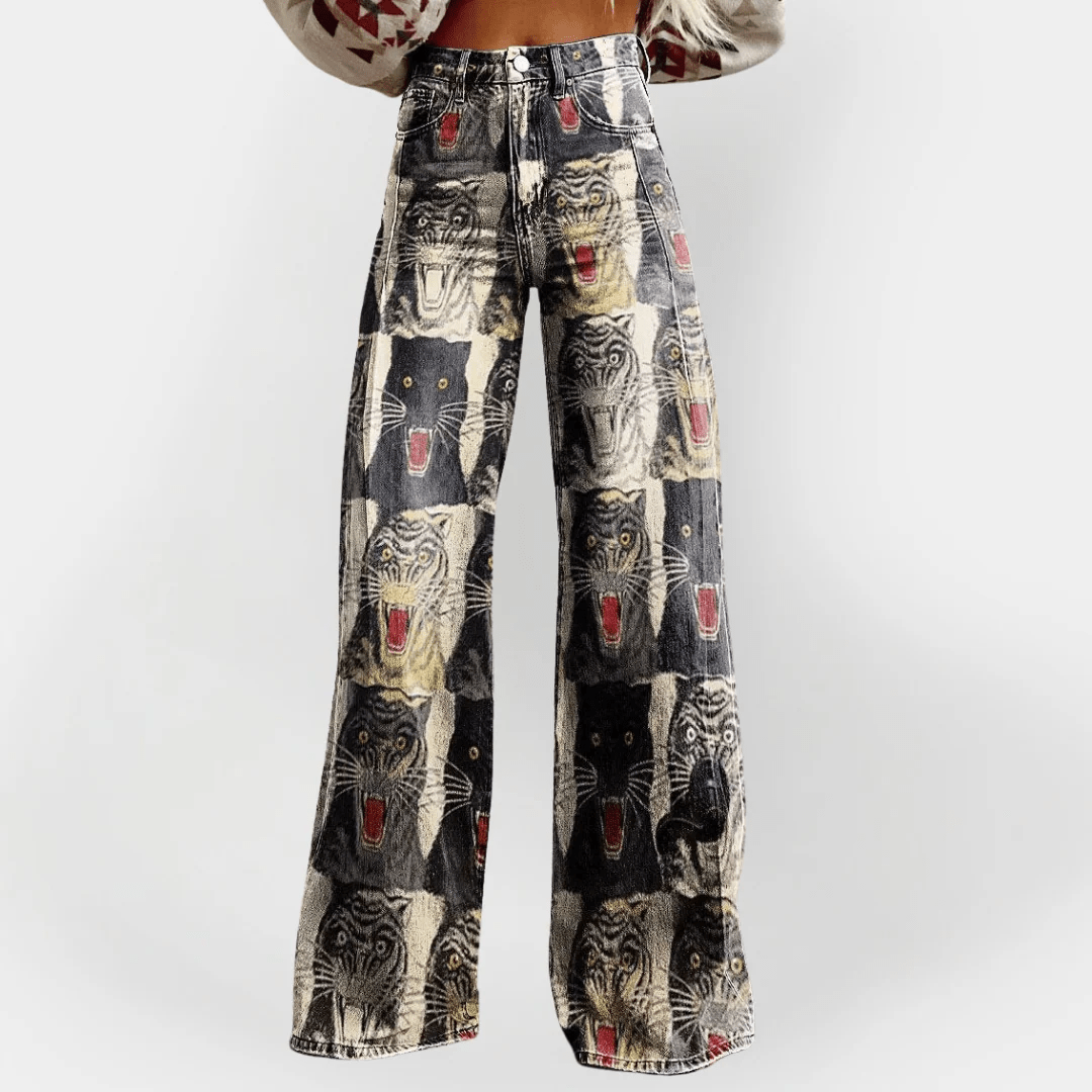 FELINE | VAQUEROS OVERSIZE DE CORTE ANCHO - Nhaura