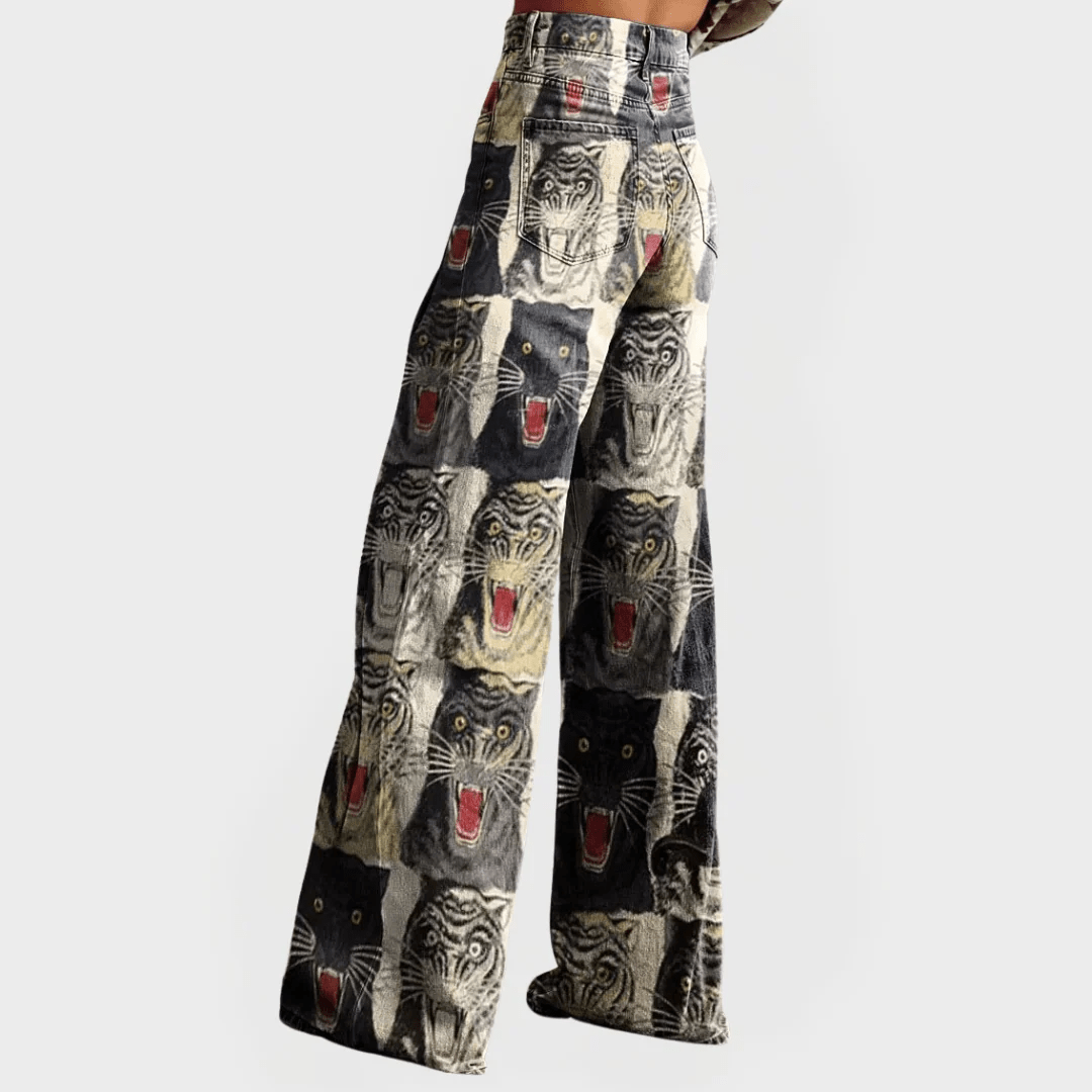 FELINE | VAQUEROS OVERSIZE DE CORTE ANCHO - Nhaura