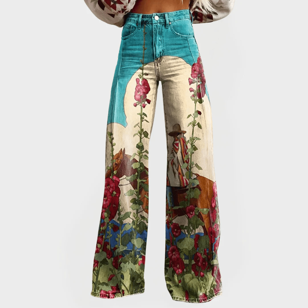 FRANGELICO | VAQUEROS OVERSIZE DE CORTE ANCHO - Nhaura