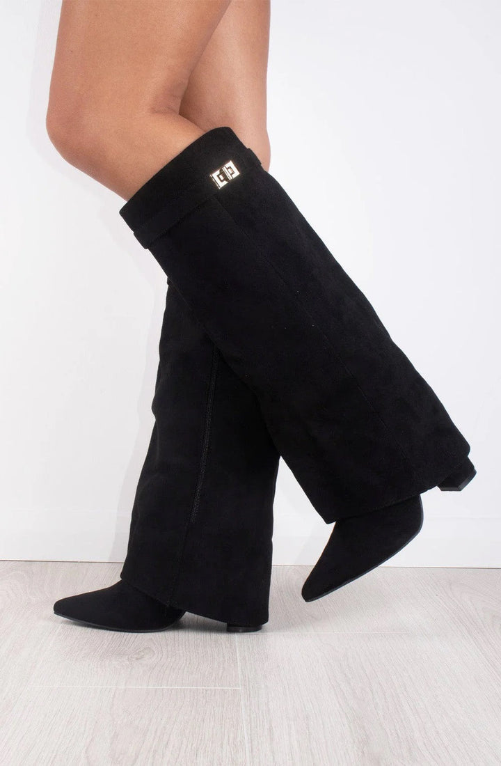 Botas altas efecto ante elegantes